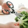 Stainless Steel Multi-Purpose Scissors, Heavy-Duty, Abrasion-Resistant, Sharp Shears for Cutting, Opening Boxes, Slicing