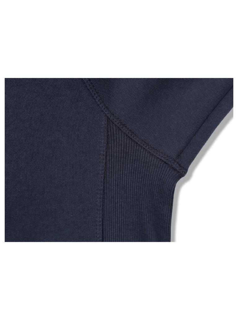 GUBIN Lettering Logo Basic Sweatshirt - Navy