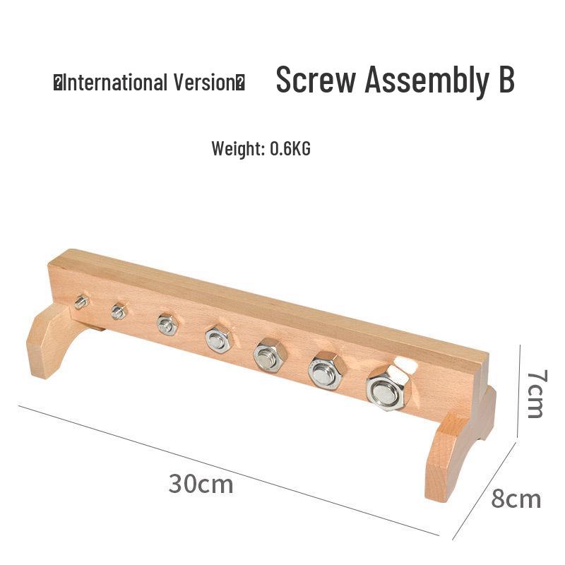 Wooden Screw Assembly Toy: Hand-Eye Coordination Busy Board for Kids