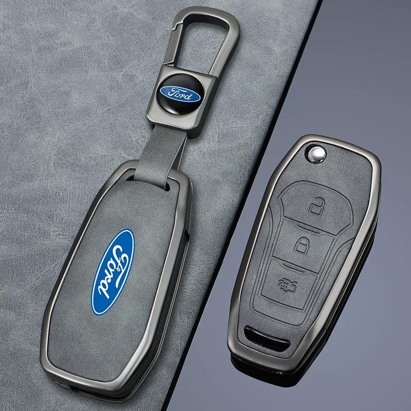 New 2026 Car Sticker High Quality Car Remote Key Case Cover For Ford Figo 2017 Mondeo 5 Ecosport Fiesta Mk8 Everest Ranger Fusio