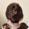 Retro Leopard Cat Printed Twist Hair Clip for Women Fashion Ponytail Twist Clip Hairpins Barrettes Girls Hair Accessories