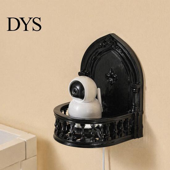 Floating Display Ledge for Plants Wall Mounted Shelf, European Style, Decorative Self-adhesive Mount Security Camera Rack, Action Figures And Cameras