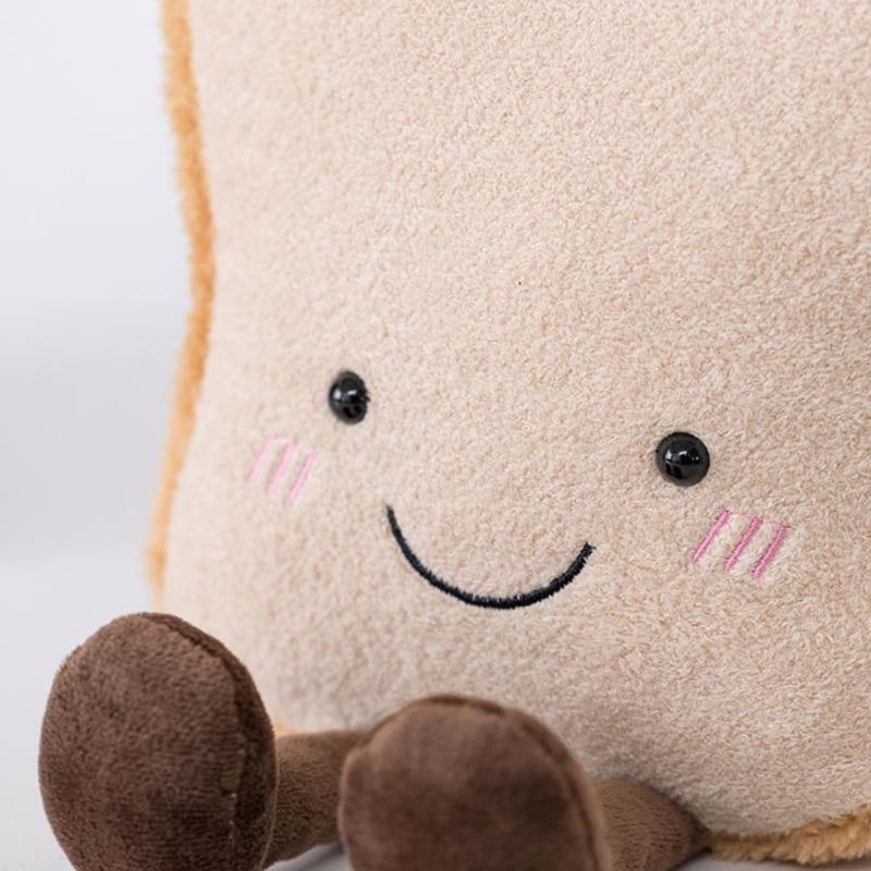 9" Croissant Plush Toy Cute Croissant Bread Pillow Stuffed Animals Funny Soft Food Plushies Toy (Pretzel)