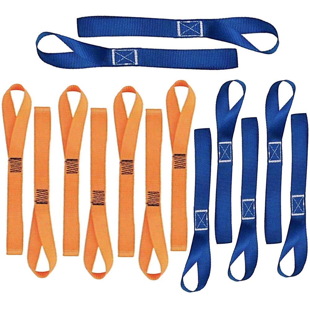 

12 Pcs 18 Soft Loop Tie Down Straps Straps Strong Load Resistance Loops Abrasion