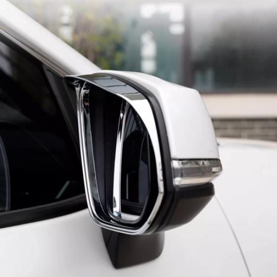 For Toyota Highlander -2024 Side Mirror Rain Eyebrow Cover Trim 2PCS