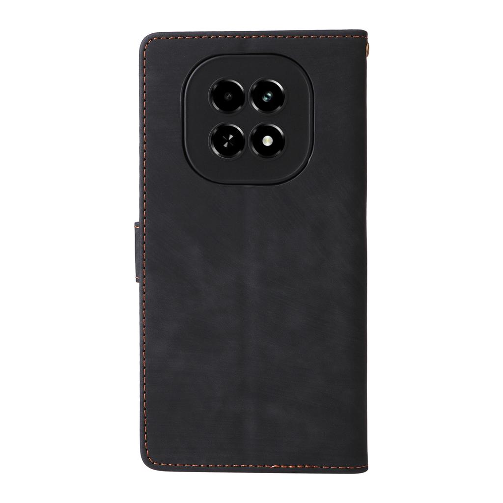 Für Realme V60 5G/V60s 5G Hülle RFID-Blockierendes Wallet Handy-Ständer PU-Leder Abdeckung mit Riemen