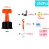 50–1353 Stück Bodenfliesen-Nivelliersystem-Clips Leveler Adjuster Bauwerkzeug-Set Fliesenwandverlegung Manuelle Werkzeuge Locator Spacer