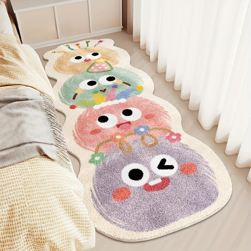 

Cute Cartoon Carpet Long Carpet Rug Live Room Bedroom Bedside Blanket Welcome Mat Absorbent Bathroom Mat Home Decoration 40X120CM (1.3X3.9FT