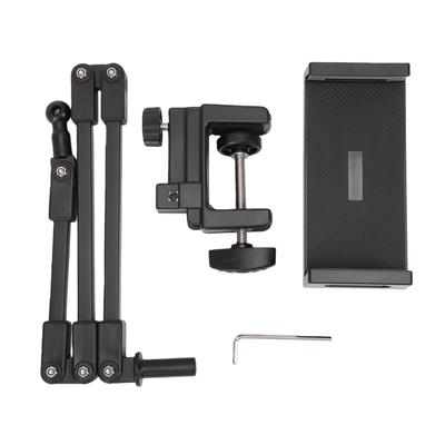 Rotatable Tablet Holder Stand Desktop Multi Angle Phone Clamp Mount for 4.7in 13in Devices Live Streaming