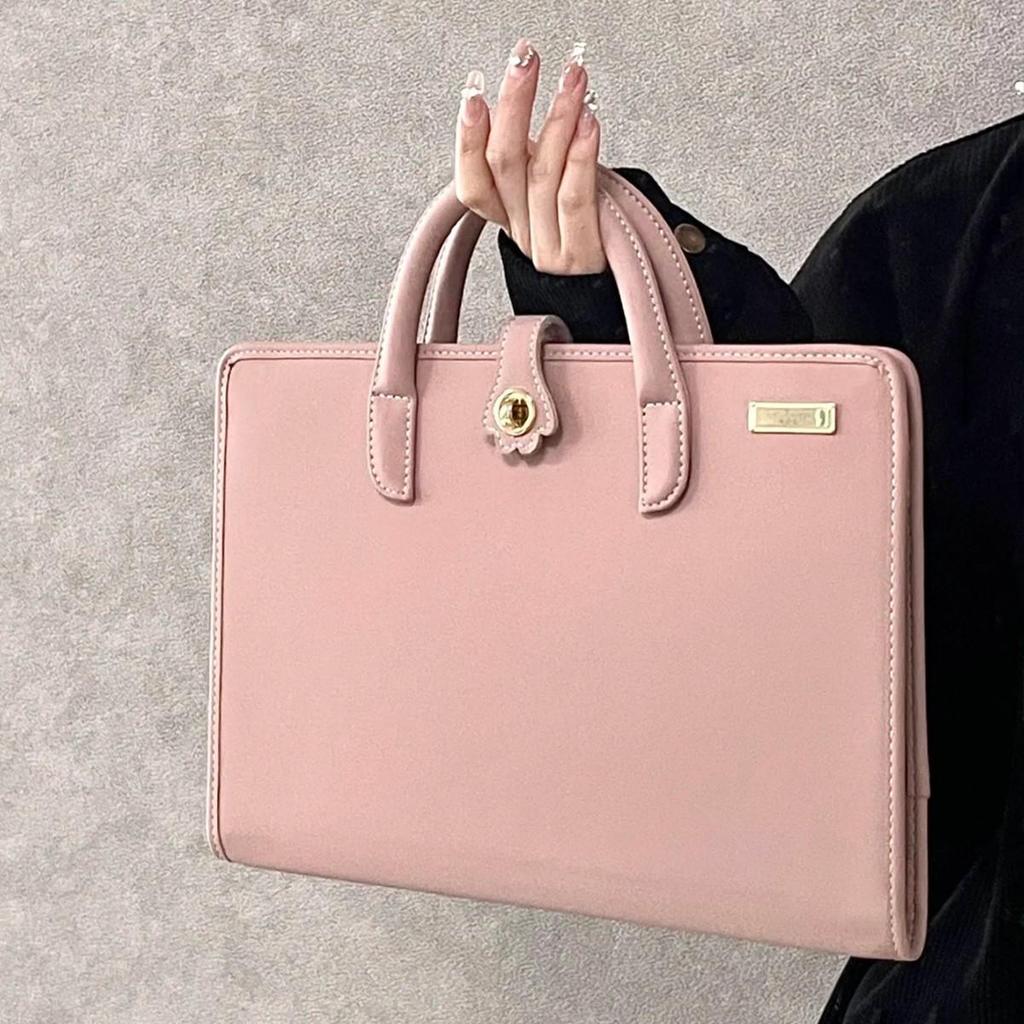2025 Pink Laptop Protective Case & Handbag for Girls