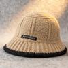 Autumn and Winter Fashion Thickened for Keep Warmth Knitted Mao Line Hat Women Big Head Circumference Ear Protection Fisherman Hat