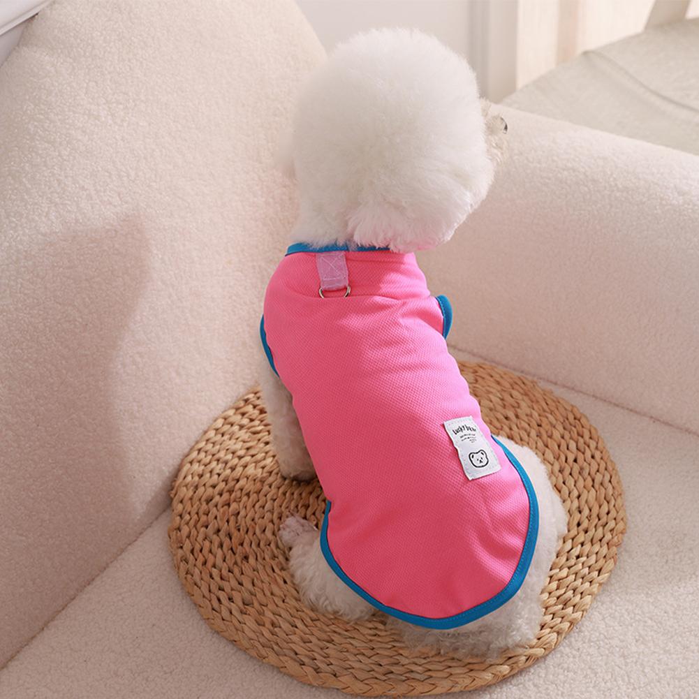 M-2XL Summer Pet Cat Vest Pet Puppy Dog Clothes Breathable with Traction Buckle for Small Dogs Teddy Dog Vest Pet Clothing