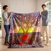 A Tree with Heart-shaped Leaves and Roots Intertwined with Red Hearts. for All Seasons Blanket Lunch Break Throw Gift