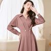 JESSIE Elegant Lapel Shirt Dress