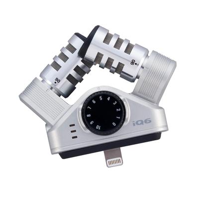 Zoom IQ6 Lightning Connector XY Stereo Compatible with iPhone and External Recording Lightweight Ideal for Video and Music Production Extended