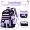 Cute Student Backpack 3pcs/set Primary Schoolbag Rabbits and Quicksand Kawaii Student Backpack Teenage Girls Handbag Rucksack
