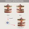 Go Round Ornament 2D Traditional Flat Collectible Christmas Decoration Merry Go Round Party Decor For Window Festival Party