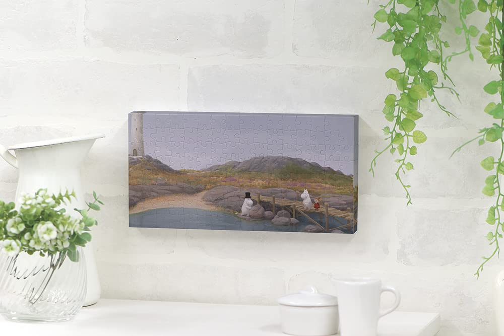 YANOMAN Jigsaw Canvas Island with a Lighthouse X 11 X 2 with Wall Hanging Parts 120-Piece Puzzle, Puzzle, Moomin (22.3 Cm), 2304-21,