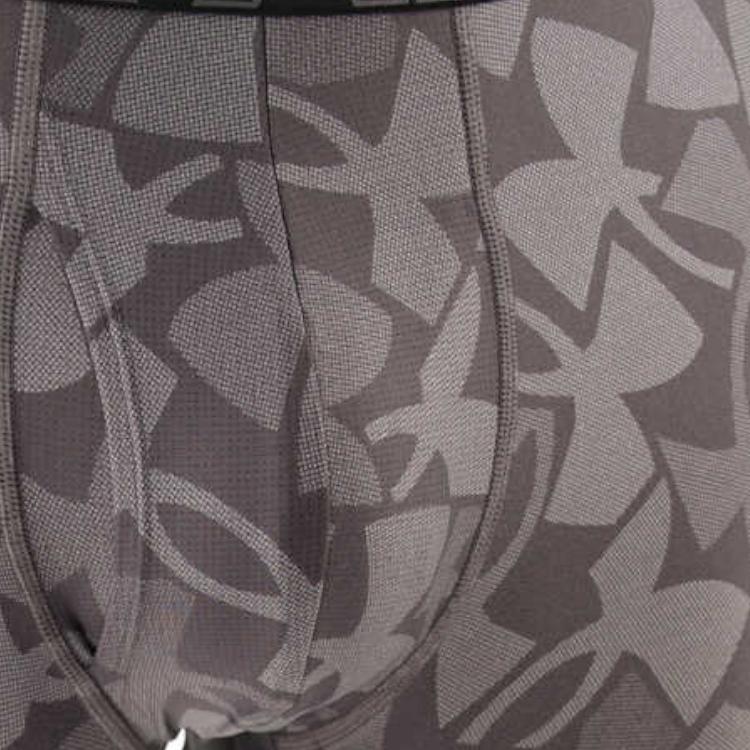 Under Armour Boxerjock Breathable Boxer Briefs With Logo Pattern Men Underwear Steel 1387419-035