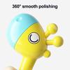Rattle Baby Toy with Ergonomic Handle Infant Sensory Toy Soft Food-Grade Baby Rattle Baby Hand-eye Coordination Toy