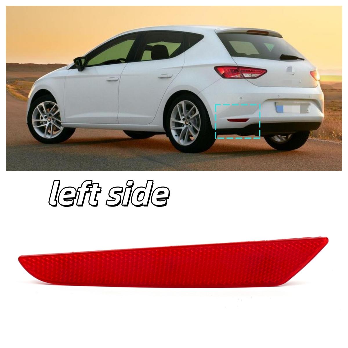 

Rear Bumper Reflector Light For Seat Leon 2013 2014 2015 2016 Car accessories Tail Light Reflective Trim 5F0945105F 5F0945106F only 1Pc left side