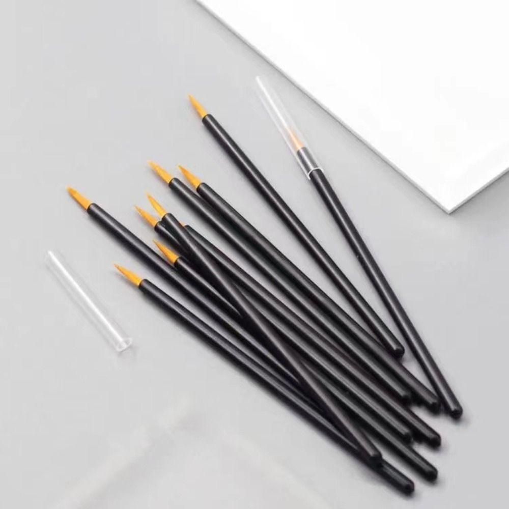 50/100Pcs Super Fine Disposable Eyeliner Brush Precision Lip Liner Contour Brush   Beauty