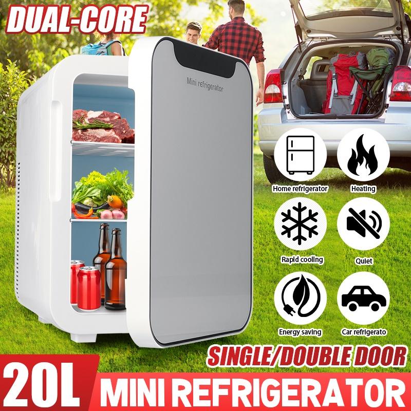 

12В 220В Портативный холодильник Мини-холодильник Автомобильный холодильник Морозильник Обогреватель 20л Двухъядерный Домашний Автомобильный Холодильник Грузовик Дорожный Охладитель 1-Door