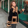 Stehkragen Lammwolle Nähte Cordjacke Damen Winter 2021 Neuer Stil Koreanisch Locker Dick Kurz Baumwollgepolsterte Jacke