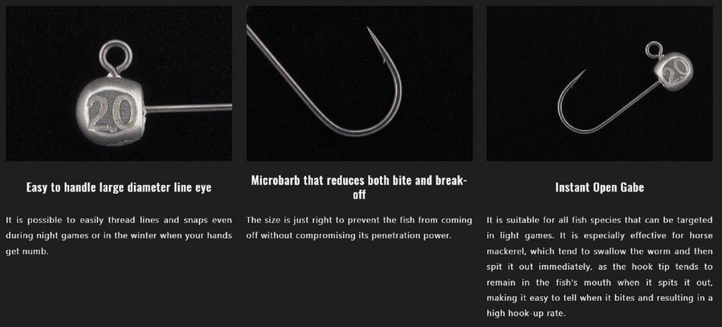 Jackall Jig Head LG Head Type TG Size 2.5g 3pcs (5224)