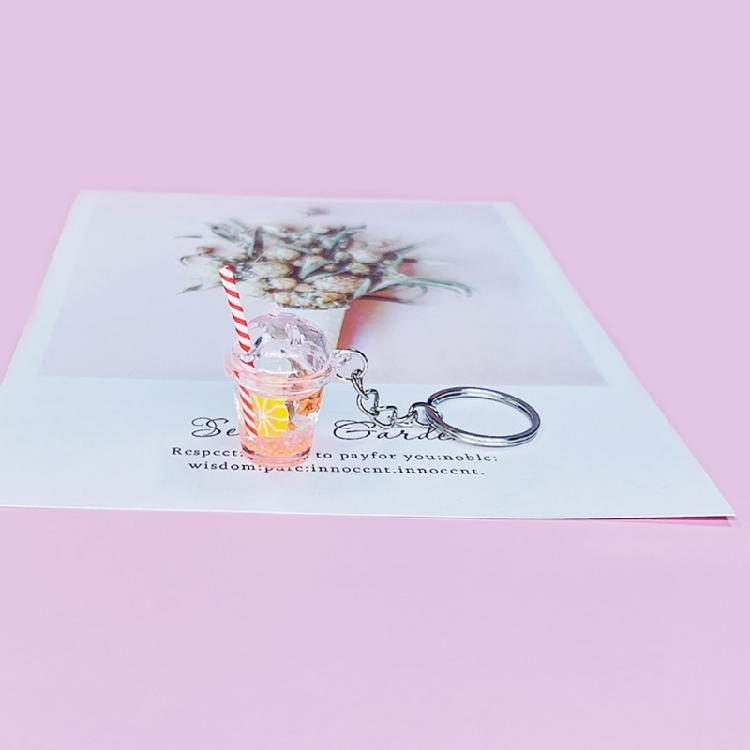 Small BobaMilk Tea Cup Key Chains Cute Bubble Tea Keychain KawaiiCar Keyring