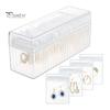 20/40 Pcs Transparent Jewelry Storage Bags Dustproof Moisture-proof Antioxidation Waterproof Earrings Rings Necklace Storage Pouches with Storage Box