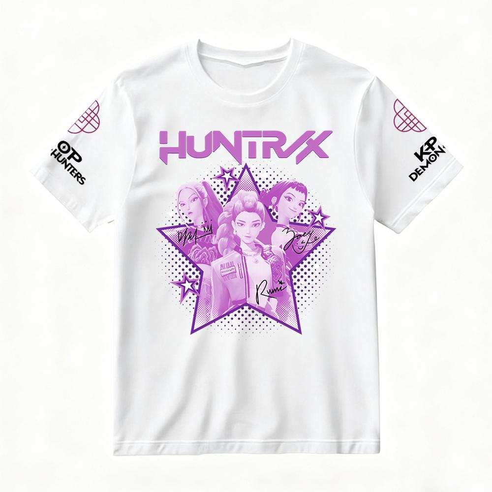 Women's T-shirts Women's KPop Demon Hunters 3D Cute Printed Fashion Casual Daily T-shirts