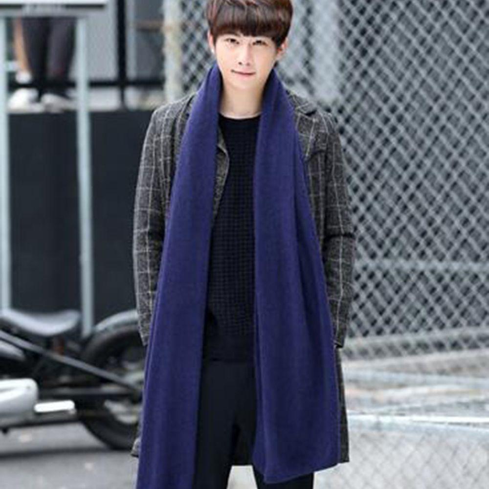 Color Imitation Cashmere Thickened Women Winter Scarves Knitted Shawls Korean Long Shawls Wraps