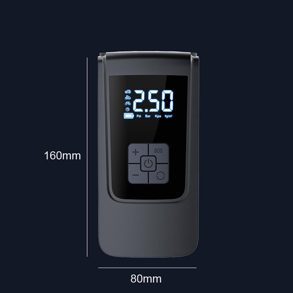 Portable Car Air Pump 150PSI Air Compressor Handheld Electric Tire Inflator with LED Light Support Auto Off Function