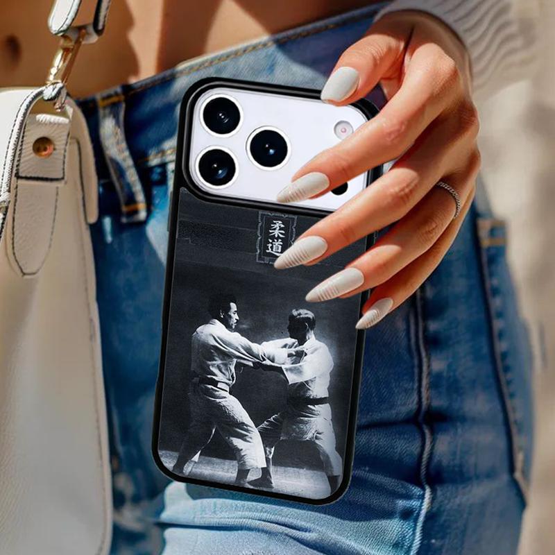 Japan Judo Martial Phone Case For iPhone 17 Air 14 15 13 12 Max Cover For Apple 14 15 16 16e 11 Pro Max Plus