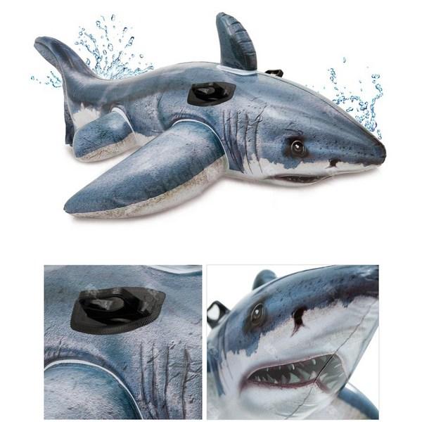 Intex Great White Ride-On Tube 57525, mixed colors, 1 piece, Korean water fun items