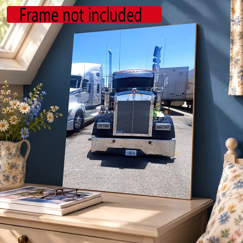Kenworth 5D Diy Diamond Painting Round Diamond Diy Frameless Holiday Artwork Suitable For Home Office Wall Decoration