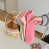 Women's Spring and Summer Embroidered Letter Solid Color Cotton Sweet and Versatile Short Socks