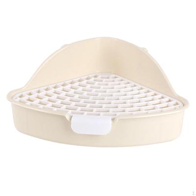 Potty Trainer Bedding Box Indoor with Snap Fastener Easy To Cleaning Pet Toilet for Guinea Pig
