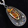 Natural Opal Pendant 925 Sterling Silver 46 ct Gemstone Oval October Birthstone for Gem Collections