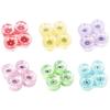 4x Skateboard Wheels 65mm 78A Clear PU Repair Parts with Bearings Wear Resistant Luminous Light up Longboard Wheels Rollers