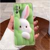 For Oppo A94 5G Reno 5Z CPH2211 Case Transparent Bumper Luxury Cute Love Heart Rabbit Funny Casing Back Cover Phone Case Fundas