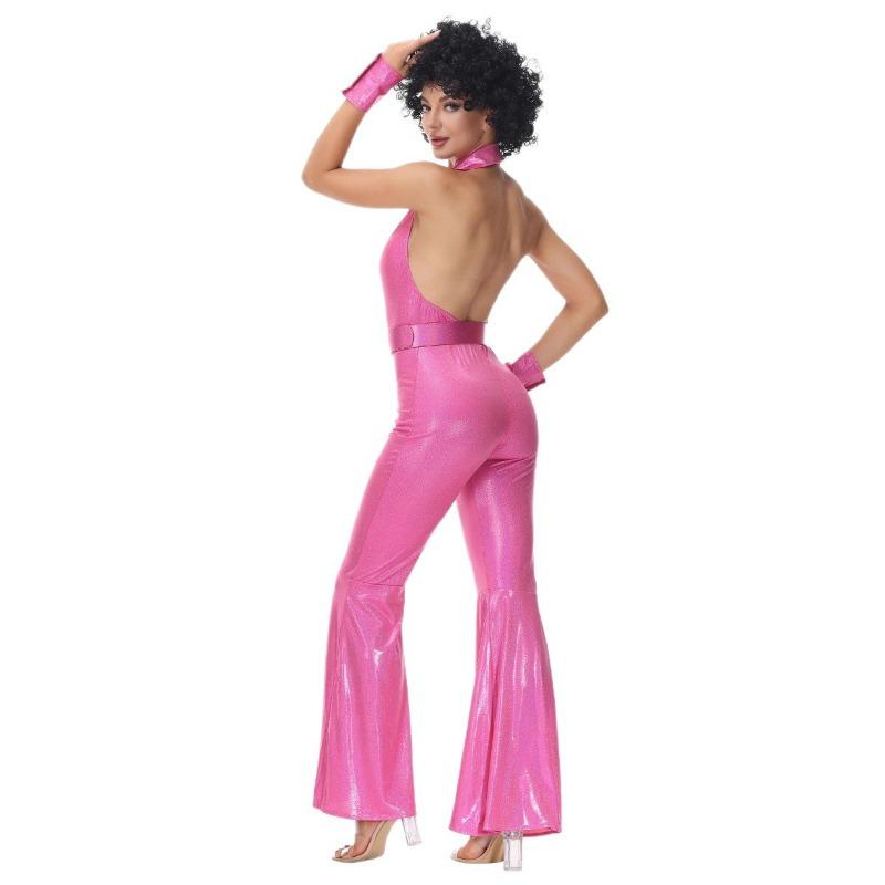 Halloween 70 Retro Disco Hippie Hip-hop Rocker, Stage Performance Costume