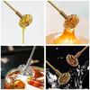 Stainless Steel Honey Stick Dipper Stirring Bar Swizzle Stick Honey Stirrer for Serving Syrups Frosting Melted Chocolate