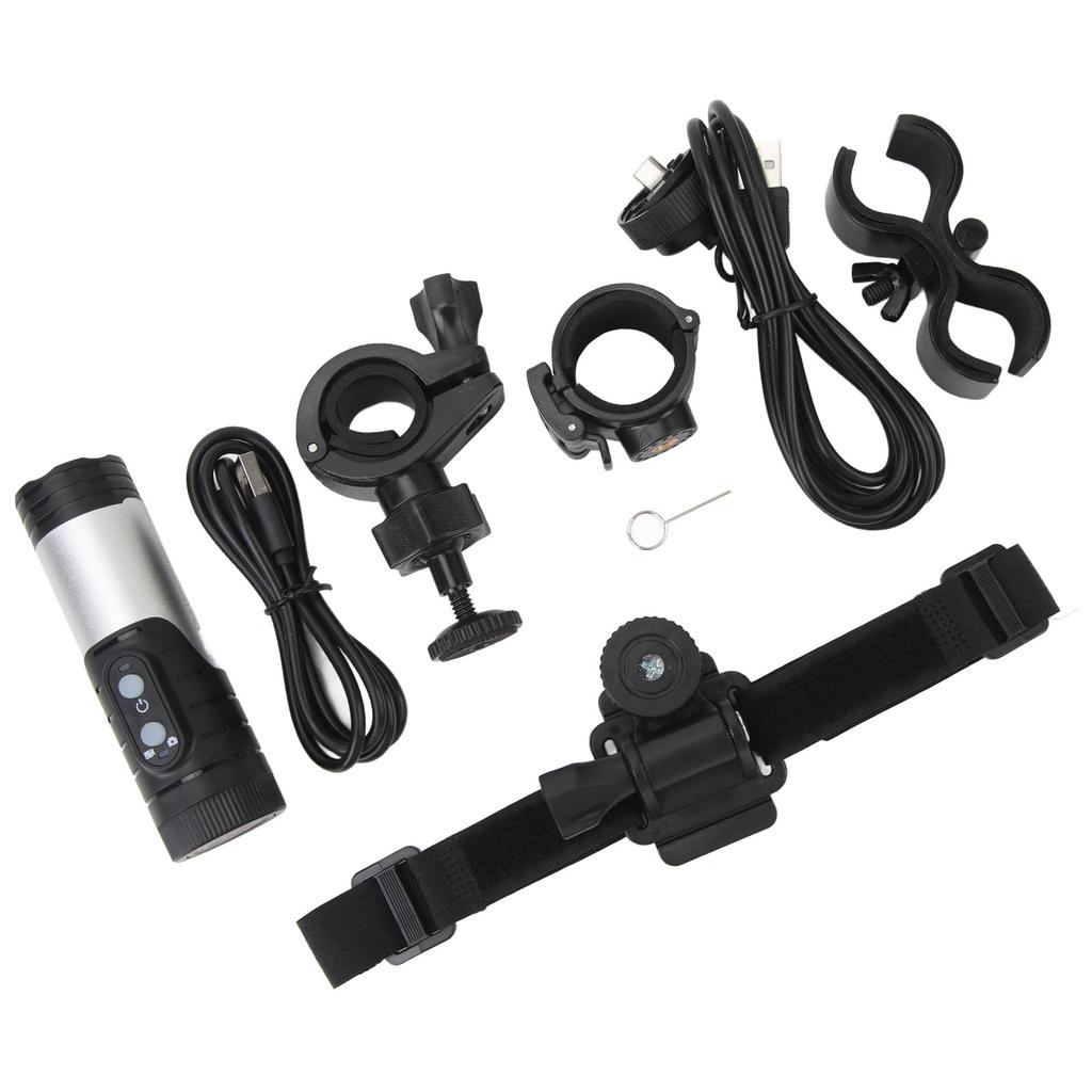 Sports DV Camera 12MP WiFi IP66 Waterproof 1600mAh Type C 120 Wide Degree Outdoor Sports Helmet Camera for Motorcycle Bike