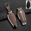 Car Key Cover Case For Denza N7 N8 N9 Z9Gt Zinc Alloy Leather Remote Control Protector Holder Shell Keychain Auto Accessories