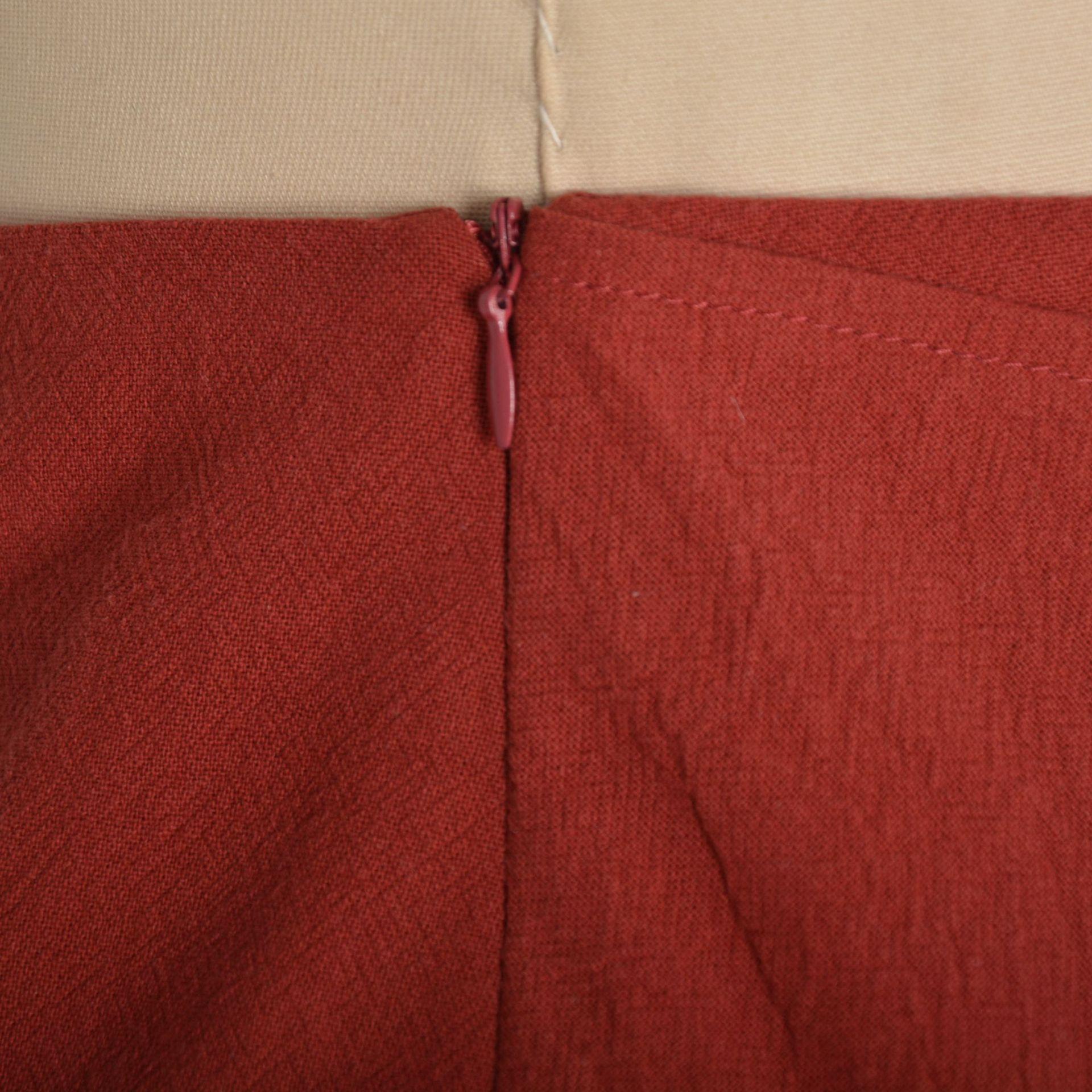 Хлопково-льняная крученая юбка с высокой талией — фото 12