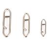 100pcs Stainless Steel Fast Link Clip Quick Change  Clips Fishing Snap Fishing Clip Interlock Tackle