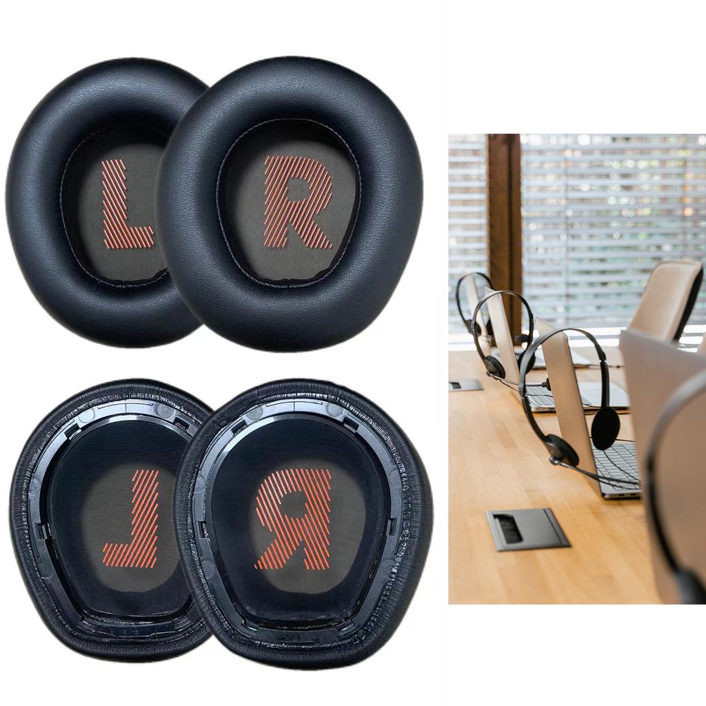 1 Pair Earpads Headphone Ear Pad Earphone Cover Improved Comfort for JBL Quantum 600 Q600 Headset Replacement