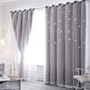 Romantic Stars Curtains Double Layer Windows Drapes Modern Style Tulle Blackout Curtains  Bedroom